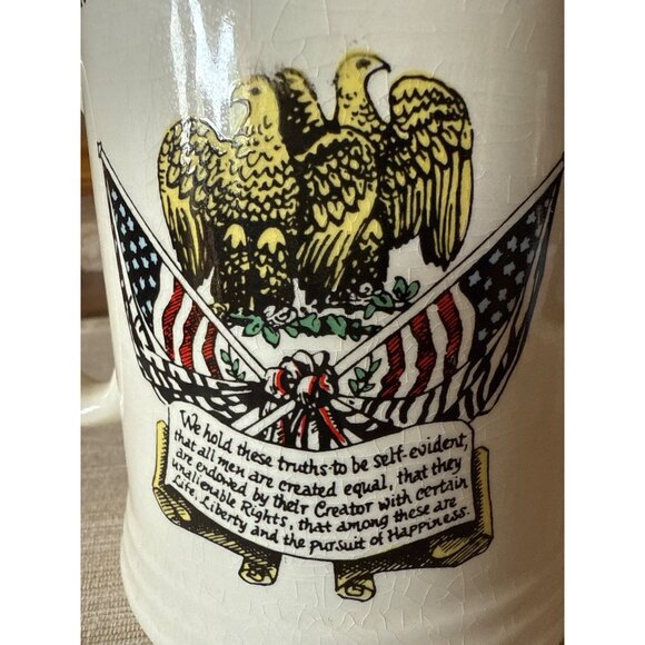 Lord Nelson Pottery Bicentennial of American Independance Mug 1776-1976 England - Picture 8 of 15